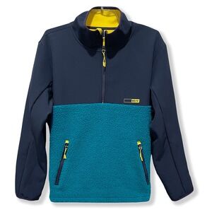 Neff Throw Back Mock Neck 1/4 Zip Pullover Jacket - NWT Mens Large - #45335-CL1